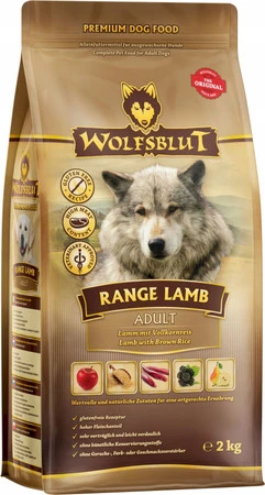 Wolfsblut Range Lamb Adult Jagnięcina i Ryż 2kg – karma monobiałkowa dla dorosłych psów