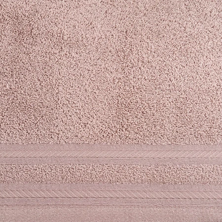 Ręcznik z ozdobną bordiurą w pasy szerokość: 50 cm, długość: 90 cm, kolor: kremowy