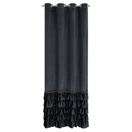 ZASŁONA GOTOWA CARLI 140 X 250 CM CZARNY