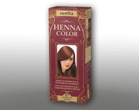 Henna Color balsam koloryzujący z ekstraktem z henny 117 Mahoń 75ml