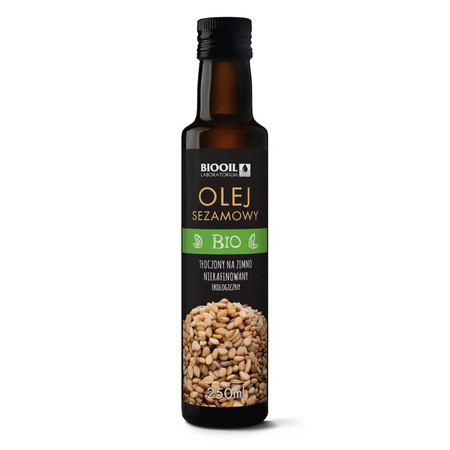 OLEJ SEZAMOWY TŁOCZONY NA ZIMNO BIO 250 ml -BIOOIL