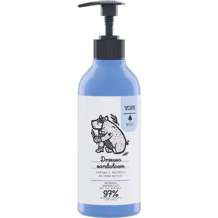 Yope Wood Żel pod prysznic Drzewo Sandałowe, Szafran, Patchouli 400ml