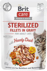 BRIT Care Cat GF STERILIZED Duck Kaczka Sos 85g