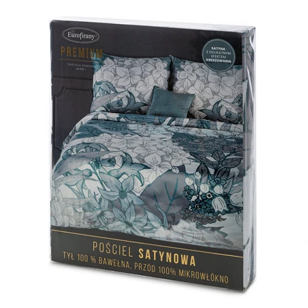 Komplet pościeli Cr, 220 x 200 cm, Stalowy