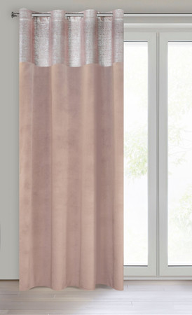 ZASŁONA GOTOWA PERI 140 X 250 CM PUDROWY RÓŻ