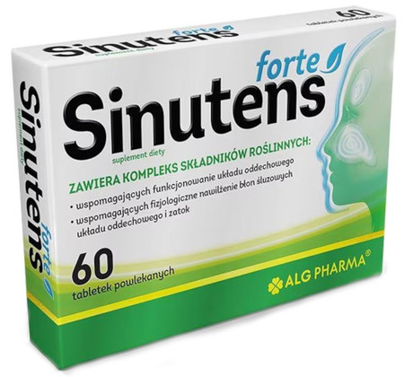 Alg Pharma Sinutens Forte, na zatoki 60 tabl.