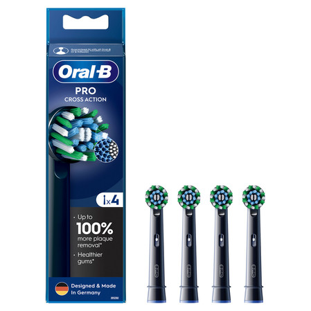ORAL-B BRAUN KOŃCÓWKI EB50-4B CROSS ACTION BLACK
