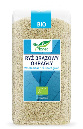 BIO PLANET Ryż okrągły brązowy BIO 500g