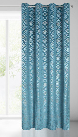 ZASŁONA GOTOWA ARETA 140 X 250 CM NIEBIESKI