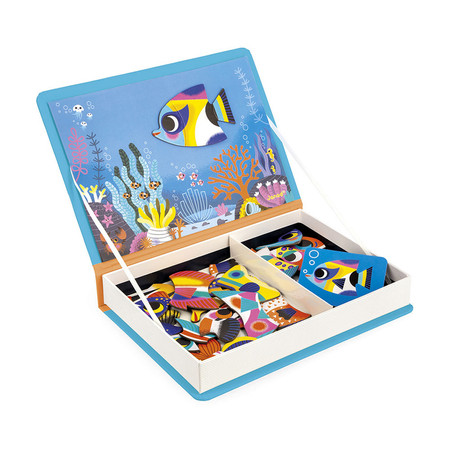 Janod Magnetyczna układanka Tropikalne ryby Magnetibook 3+
