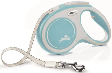 FLEXI NEW COMFORT Smycz taśmowa M / 5m miętowa