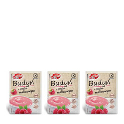 Zestaw: 3x Celiko − Budyń o smaku malinowym bez glutenu − 40 g