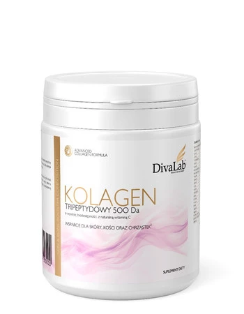 DivaLab Kolagen Tripeptydy wołowe 500 Da z naturalną witaminą C 250 g