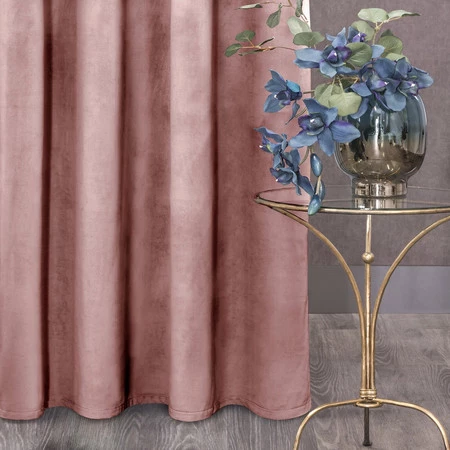 ZASŁONA GOTOWA D91 ROSA 140 X 270 CM CIEMNORÓŻOWY