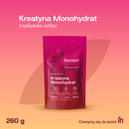 Intenson Kreatyna Monohydrat smak truskawka-arbuz 260g