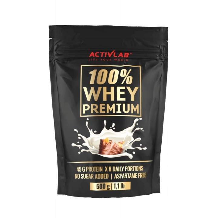 ActivLab 100% Whey Premium odżywka białkowa WPC 500 g smak karmel z czekoladą - Nabea.pl