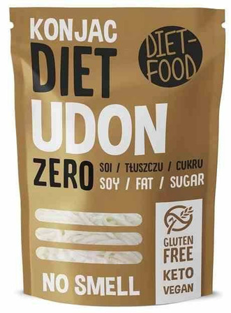 DIET-FOOD Makaron Udon Shirataki Konjac bezglutenowy 200g