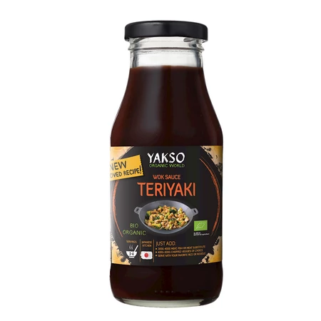 Yakso Sos Sojowy Słodki Teriyaki Do Woka Bio 240ml