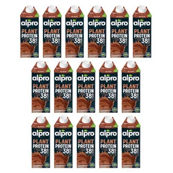 Zestaw 16x Alpro Napój Sojowy Wysokobiałkowy smak czekolada 750ml 