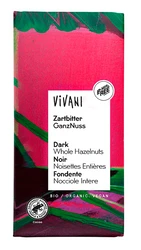 Vivani − Czekolada gorzka z całymi orzechami laskowymi BIO − 100 g