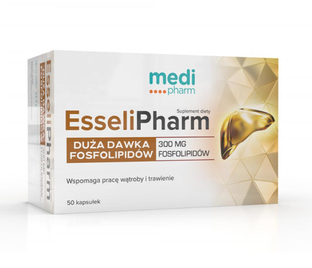 Medi Pharm Esselipharm wsparcie na wątrobę 50 kaps.