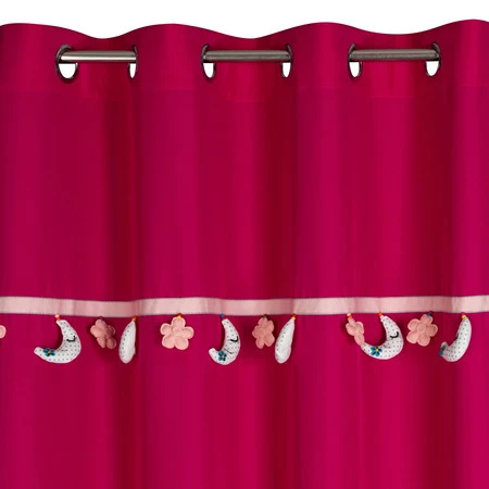 ZASŁONA GOTOWA MOON 2 140 X 250 CM AMARANTOWY