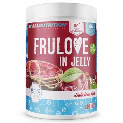 ALLNUTRITION Frulove Cherry In Jelly Dżem Bez Cukru Frużelina smak Wiśnia 1kg KRÓTKA DATA 2026-08-31
