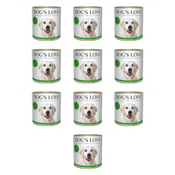 Zestaw 10x DOG'S LOVE WILD dziczyzna z marchewką, selerem, ziemniakami i śliwkami (800g)