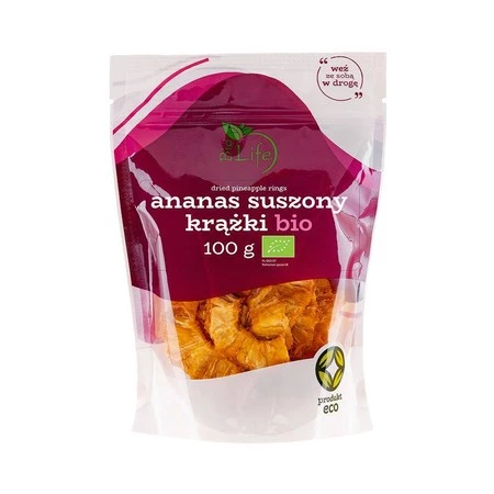 Ananas suszony krążki BIO 100 g