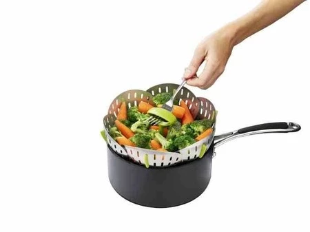 JJ - Koszyk do gotowania na parze Bloom™, stalowy