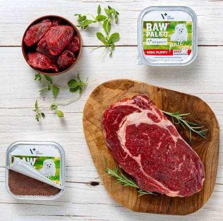 Vet Expert RAW PALEO Mini Puppy Monoprotein Beef 150g