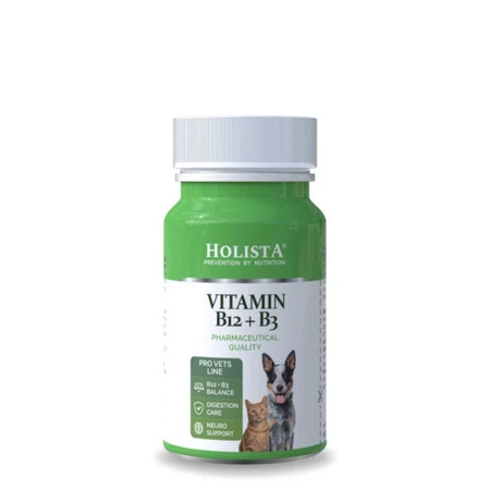 Holista Vitamin B12+B3 - Suplement dla psa kota - 90 tabl.