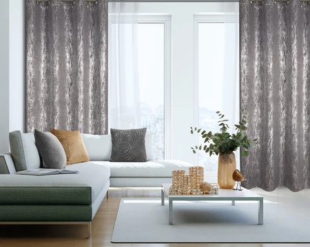 ZASŁONA GOTOWA ELISE 140 X 250 CM STALOWY