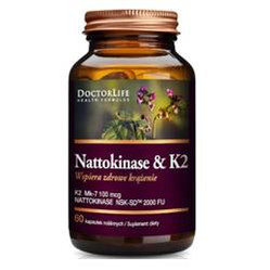 Nattokinase & K2 Mk-7 100mcg 60 kaps.