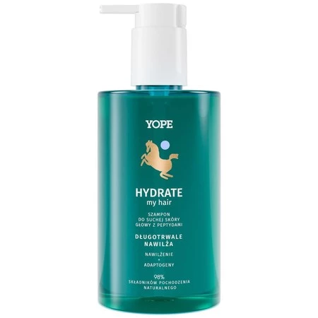 Yope - Hydrate My hair Szampon do suchej skóry głowy z peptydami 300ml