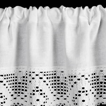 FIRANA GOTOWA ISAAC NA TAŚMIE 150 X 30 CM BIAŁY