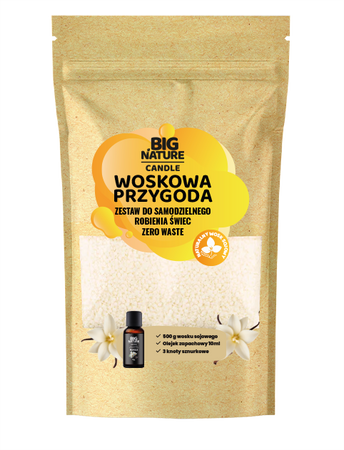 Big Nature Woskowa przygoda WANILIA - zestaw do robienia świec DIY 515g