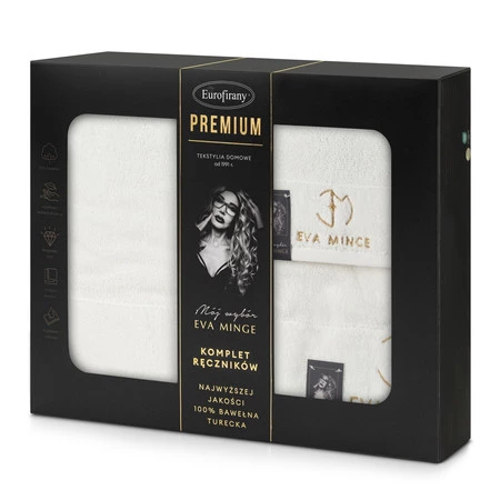 Komplet Ręczników Gaja 46 x 36 x 7 cm, Kremowy