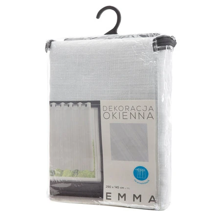 FIRANA GOTOWA EMMA 290 X 145 CM BIAŁY