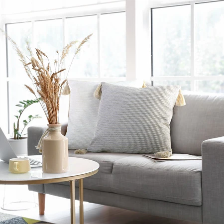 POSZEWKA BOHO 3 45 X 45 CM BEŻOWY