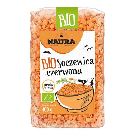 Zestaw 2x Soczewica czerwona BIO 400 g