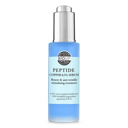Bioup Odnawiające serum ujędrniające i przeciwzmarszczkowe z czystym peptydem miedziowym 0,5% 30ml