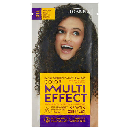 Multi Effect szamponetka koloryzująca 011 Kawowy Brąz  35g
