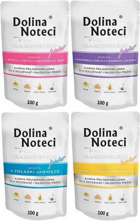 DOLINA NOTECI PREMIUM MAŁE RASY JUNIOR Żołądki Jagnięce 100g