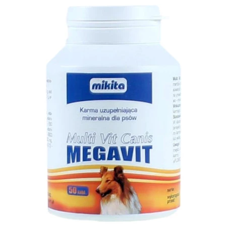 MIKITA MEGAVIT Multi Vit Canis Witaminy dla psów 50tabl.