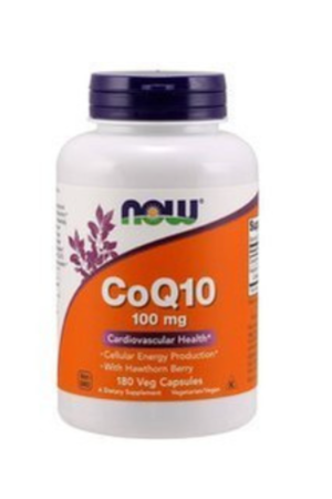 Now Foods Koenzym Q10 100 mg z głogiem 180 kaps.