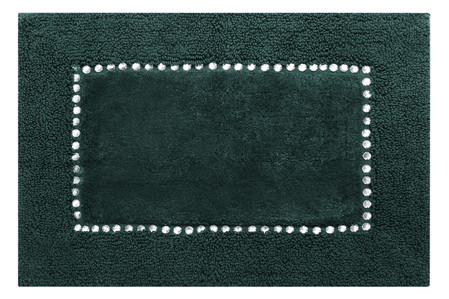 DYWANIK ŁAZIENKOWY CHIC 60 X 90 CM CIEMNOZIELONY