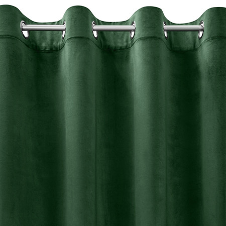 ZASŁONA GOTOWA MELANIE 140 X 250 CM CIEMNOZIELONY