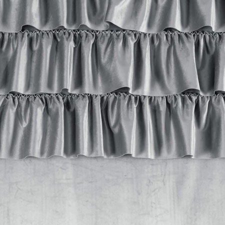 ZASŁONA GOTOWA AURA NA TAŚMIE 140 X 270 CM SREBRNY