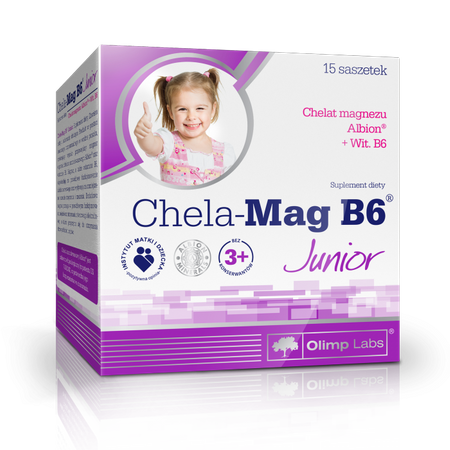 Olimp - Chela-Mag B6 Junior 15 saszetek pomarańcza